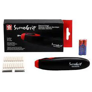 Sakura EE-3000 SumoGrip Electric Eraser, Black